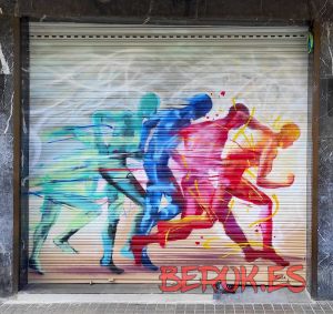 graffiti persiana fisio corredores 
